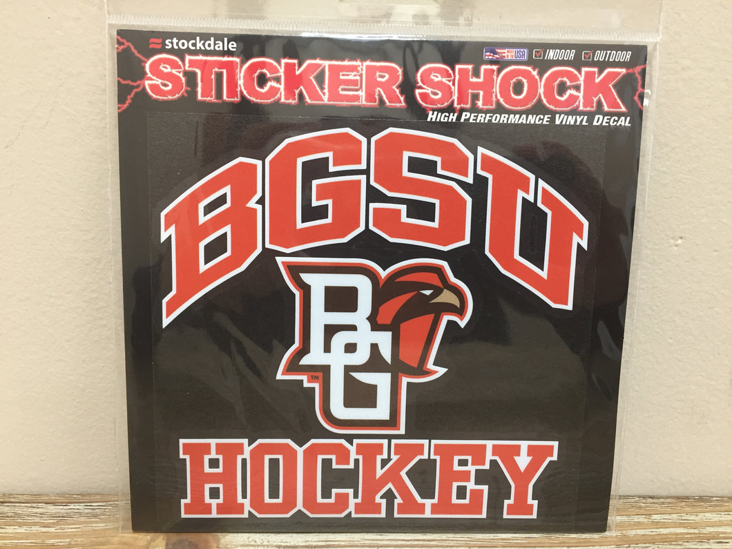 BGSU Hockey Decal 6X6