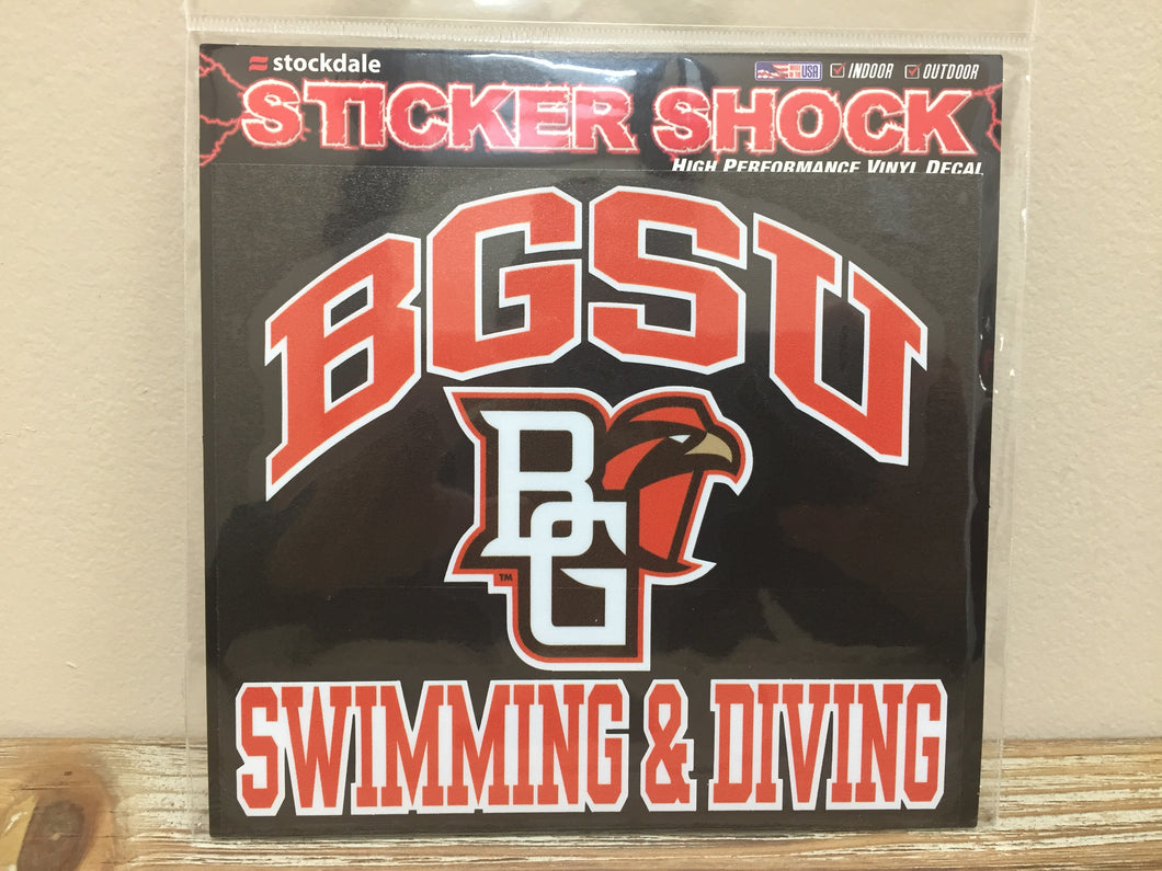 BGSU Swimming/Diving Decal