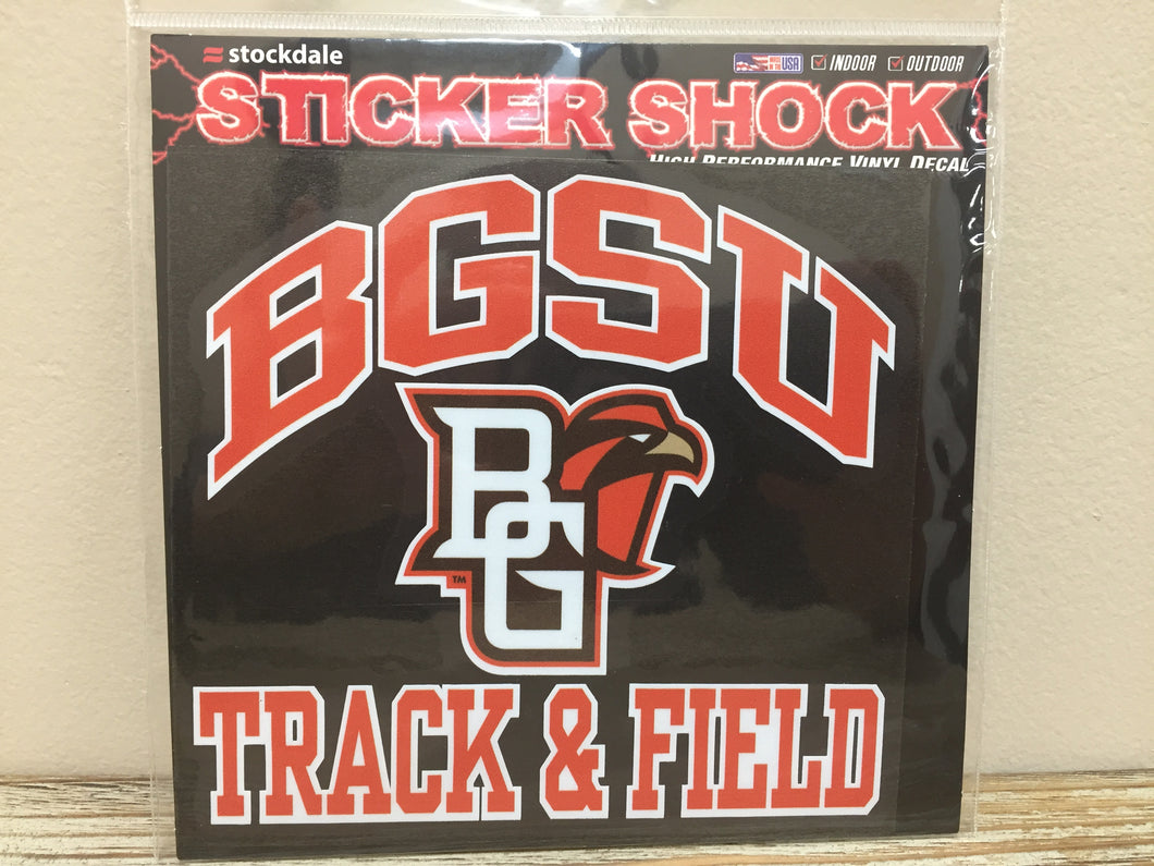 BGSU Track & Field Decal 6X6