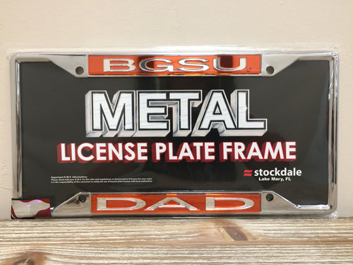 BGSU Dad License Plate Frame