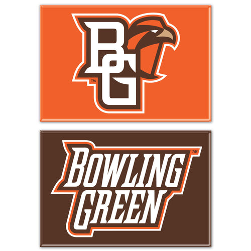 Bowling Green Falcons 2 Pack Rectangular Magnets
