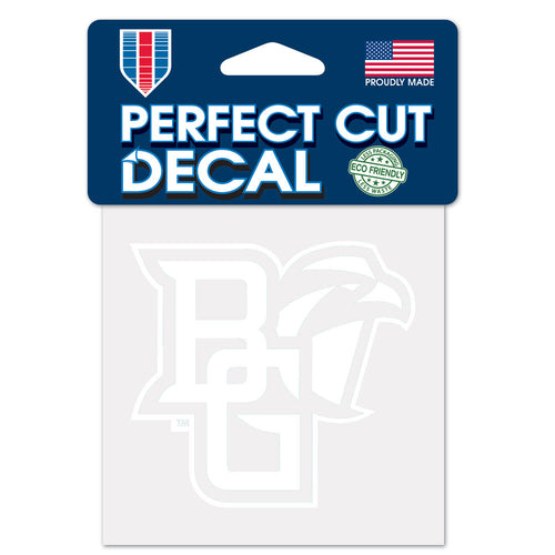BGSU Die Cut White Peekaboo Decal