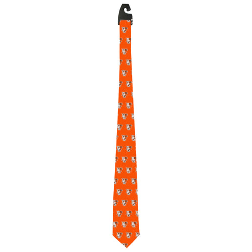 Spirit Jefferson Orange with Brown and White Tie