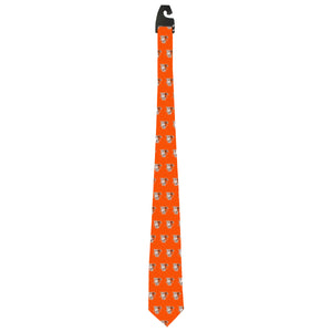 Spirit Jefferson Orange with Brown and White Tie
